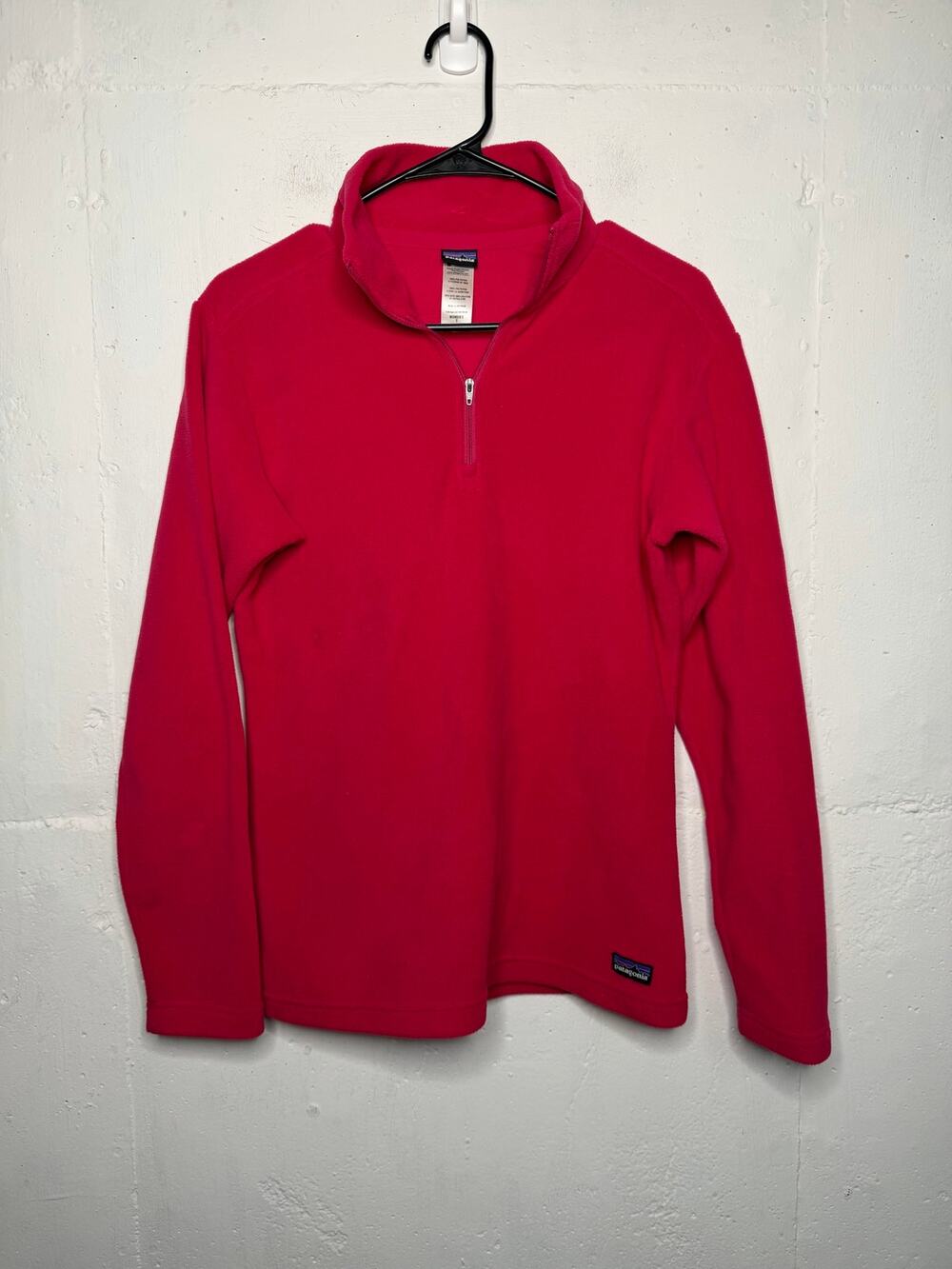 Patagonia Women's Micro D 1/4-Zip Fleece Pullover Size Small Magenta Pink